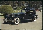 1930 L-29 Cord (John Barrymore Towncar), when Nyle Reed was the owner; was also owned by Gil Curtright in the late 1940's.  ACD 1968 Cambria Pines, CA (Roll 1 Frame 17)