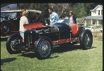 Doc Young's Duesenberg race car; ACD 1968 Cambria Pines, CA (Roll 2 Frame 4)